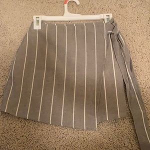 Olive and white skort